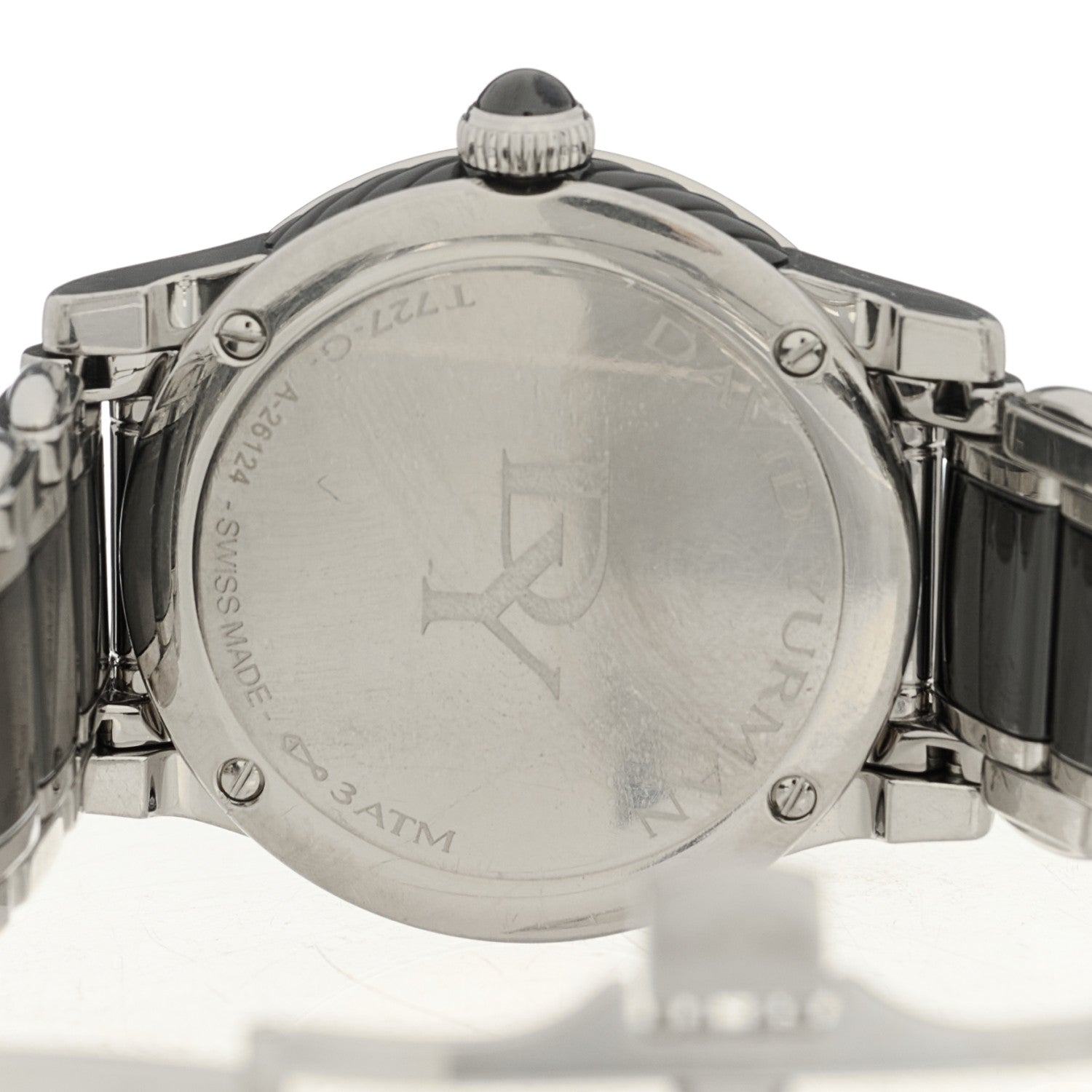 David Yurman Stainless Steel Ceramic Diamond Bezel 38mm Classic Quartz Watch Black 4 of 5
