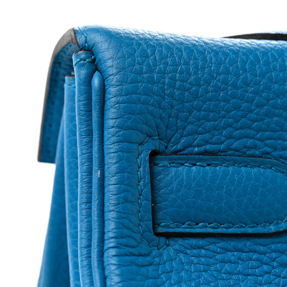 Hermes Togo Kelly Retourne 35 Bleu Zanzibar 13 of 13