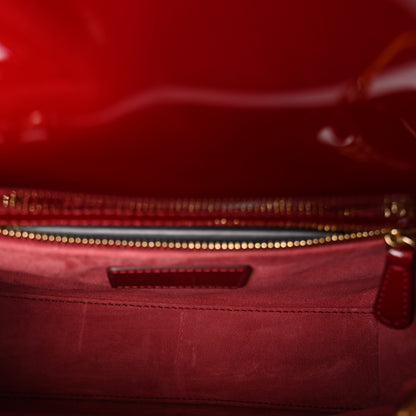 Christian Dior Patent Cannage Small Lady Dior Cherry Red 5 of 9