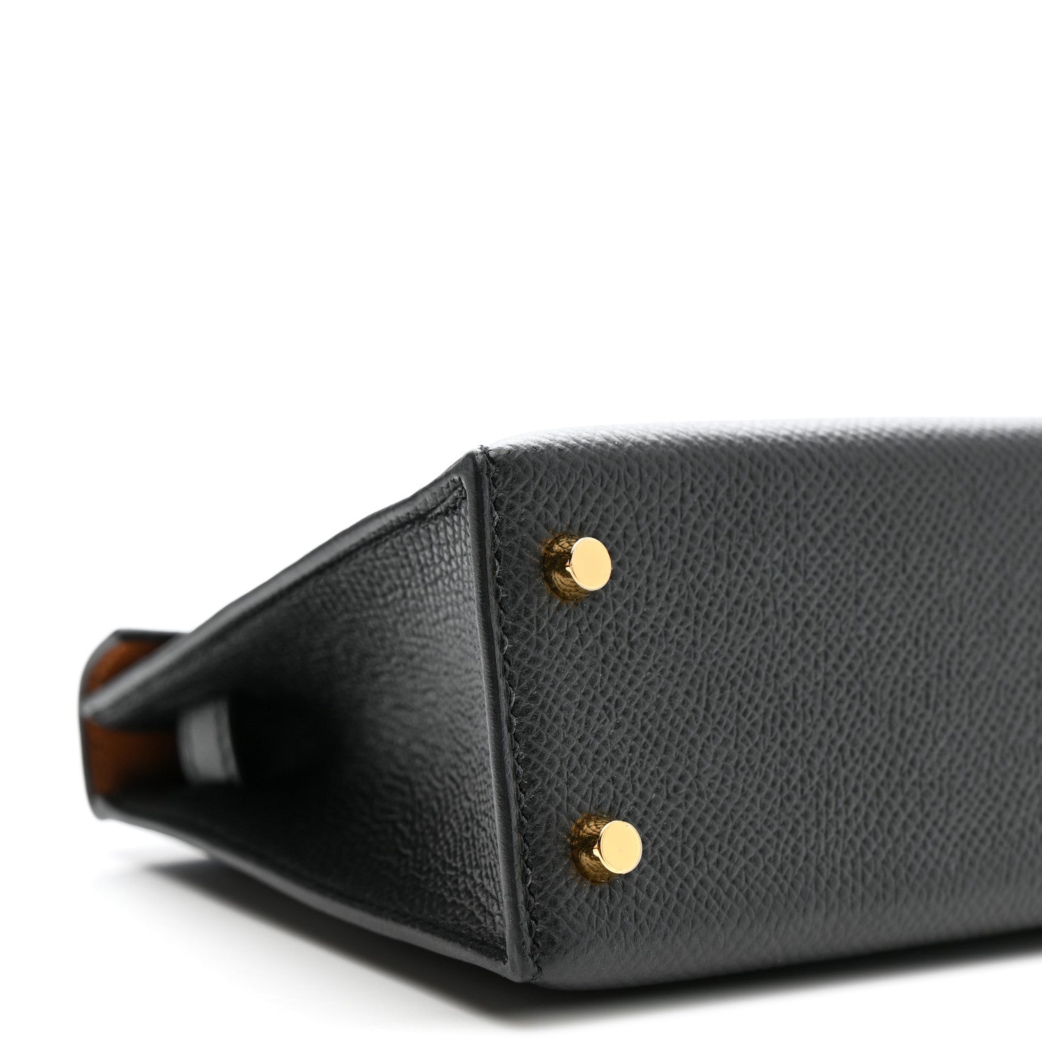 Hermes Epsom Horseshoe Mini Kelly Sellier 20 Black Gold 9 of 12