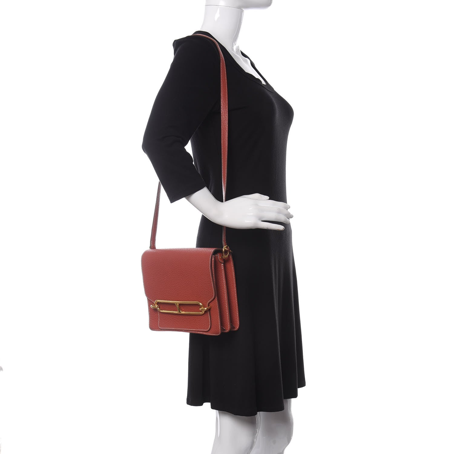 Hermes Taurillon Clemence Sac Roulis 23 Sanguine 2 of 9