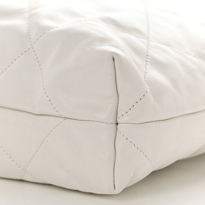 Chanel Shiny Calfskin Quilted Chanel 22 White 12 of 12