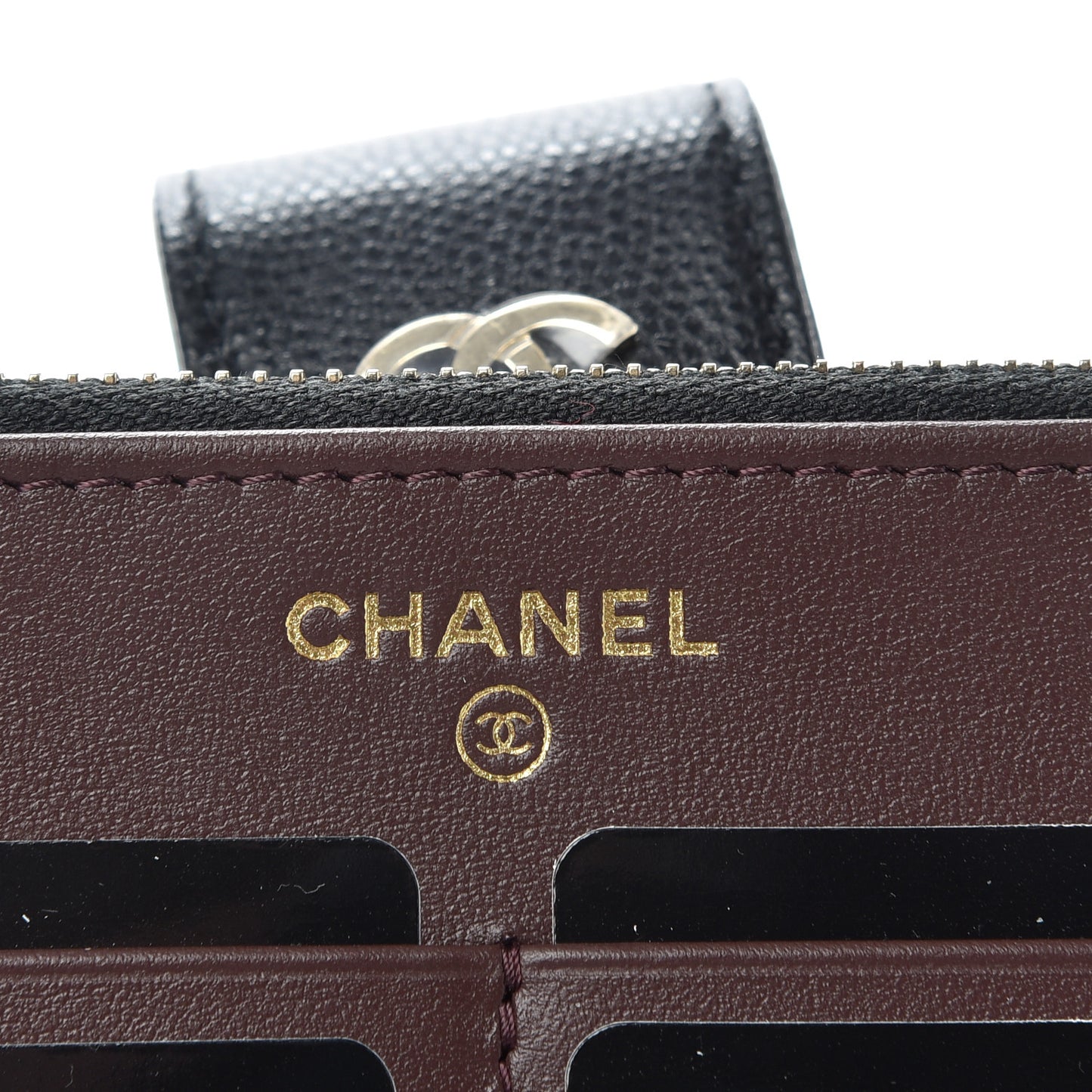 Caviar Quilted Organizer Wallet Black