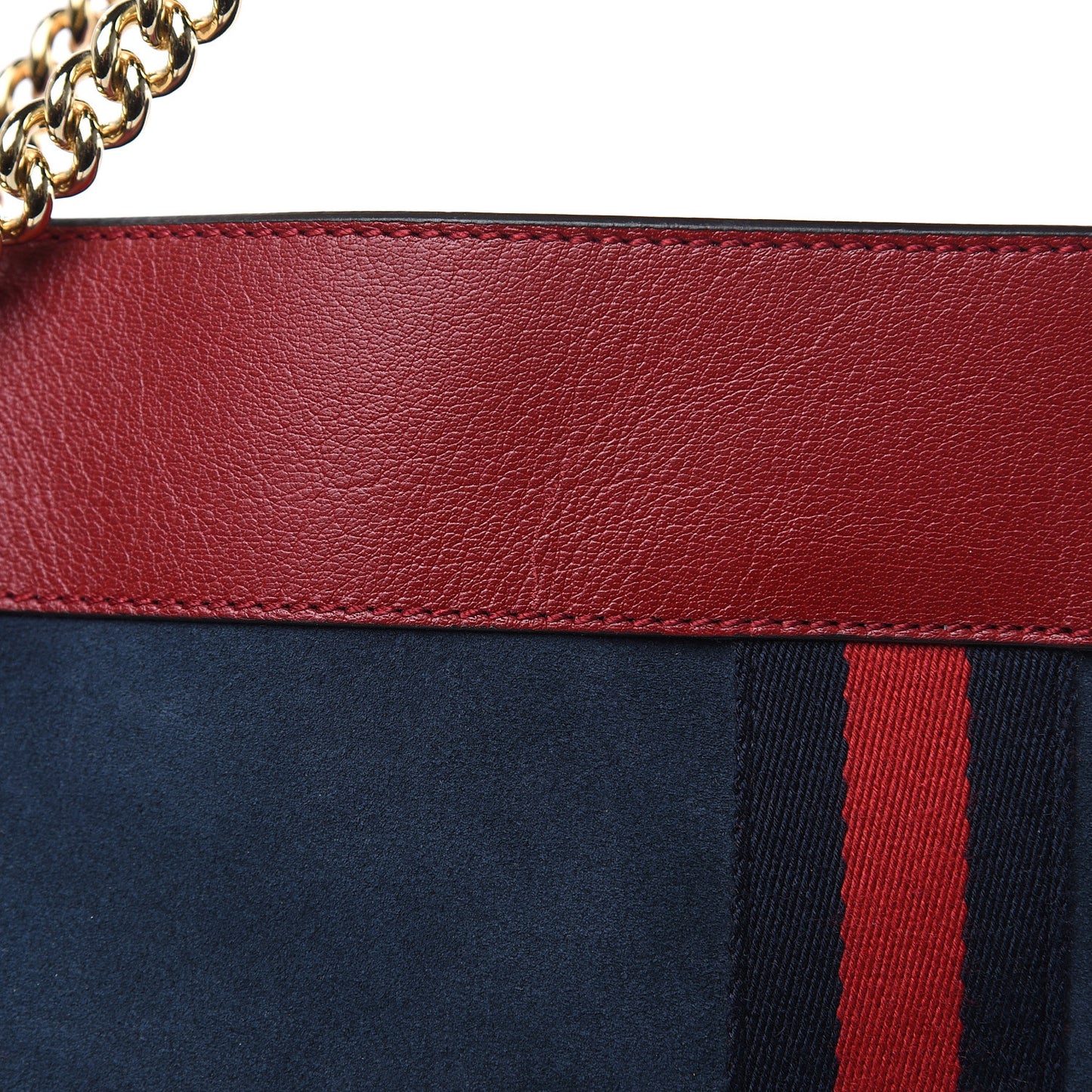 X MLB Suede Calfskin NY Yankees Large Rajah Chain Tote New Blue Romantic Cherry
