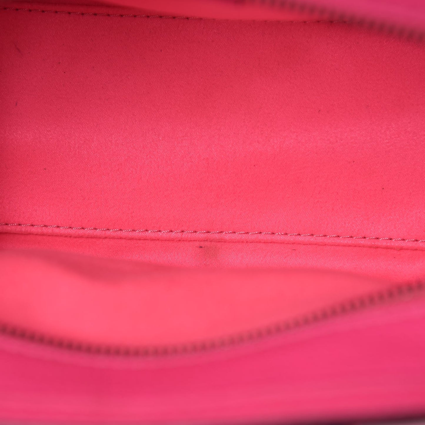 Drummed Calfskin Nano Luggage Fluo Pink