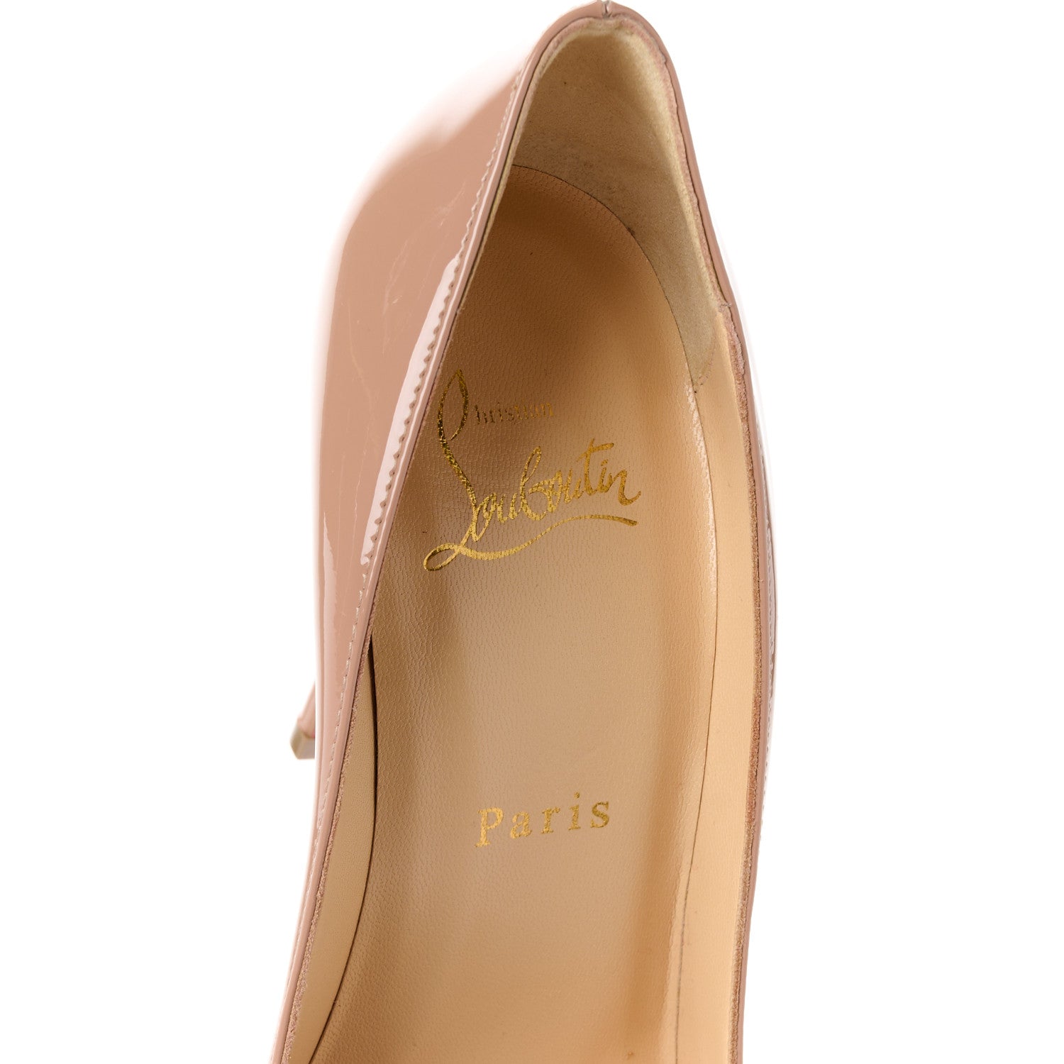 Christian Louboutin Patent Corneille 100 Pumps 36 Nude 7 of 8