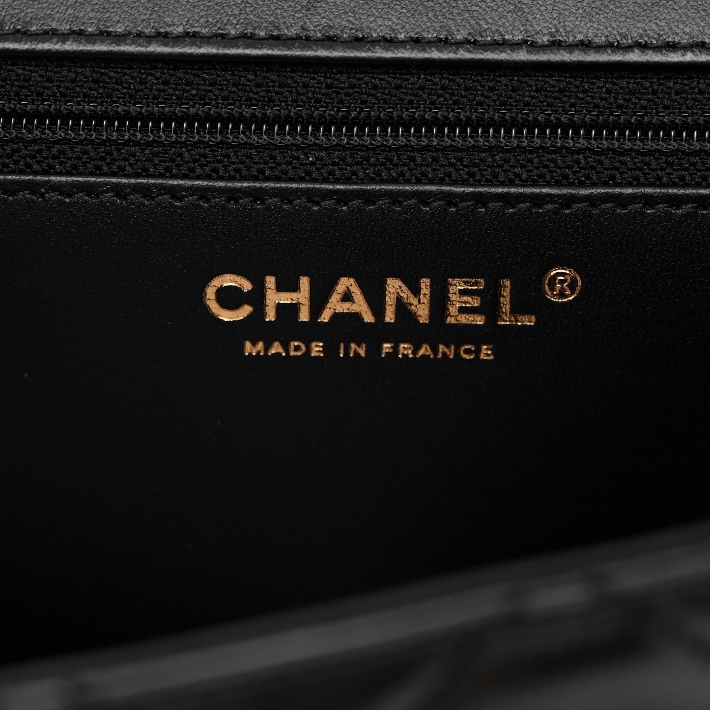 Shiny Lambskin Quilted Small Maxi CC Flap Black