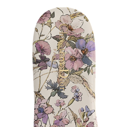 Christian Dior Canvas Embroidered 4 Saisons Dway Flat Slide Sandals 41 Lilac 7 of 9