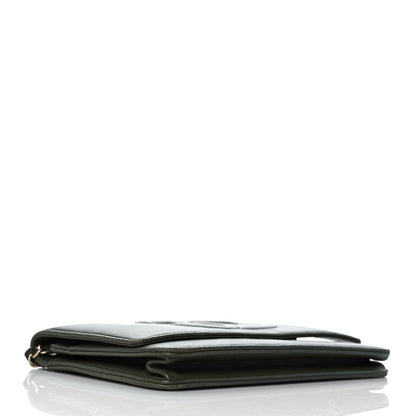 Chanel Lambskin Timeless CC Wallet On Chain WOC Khaki 3 of 9