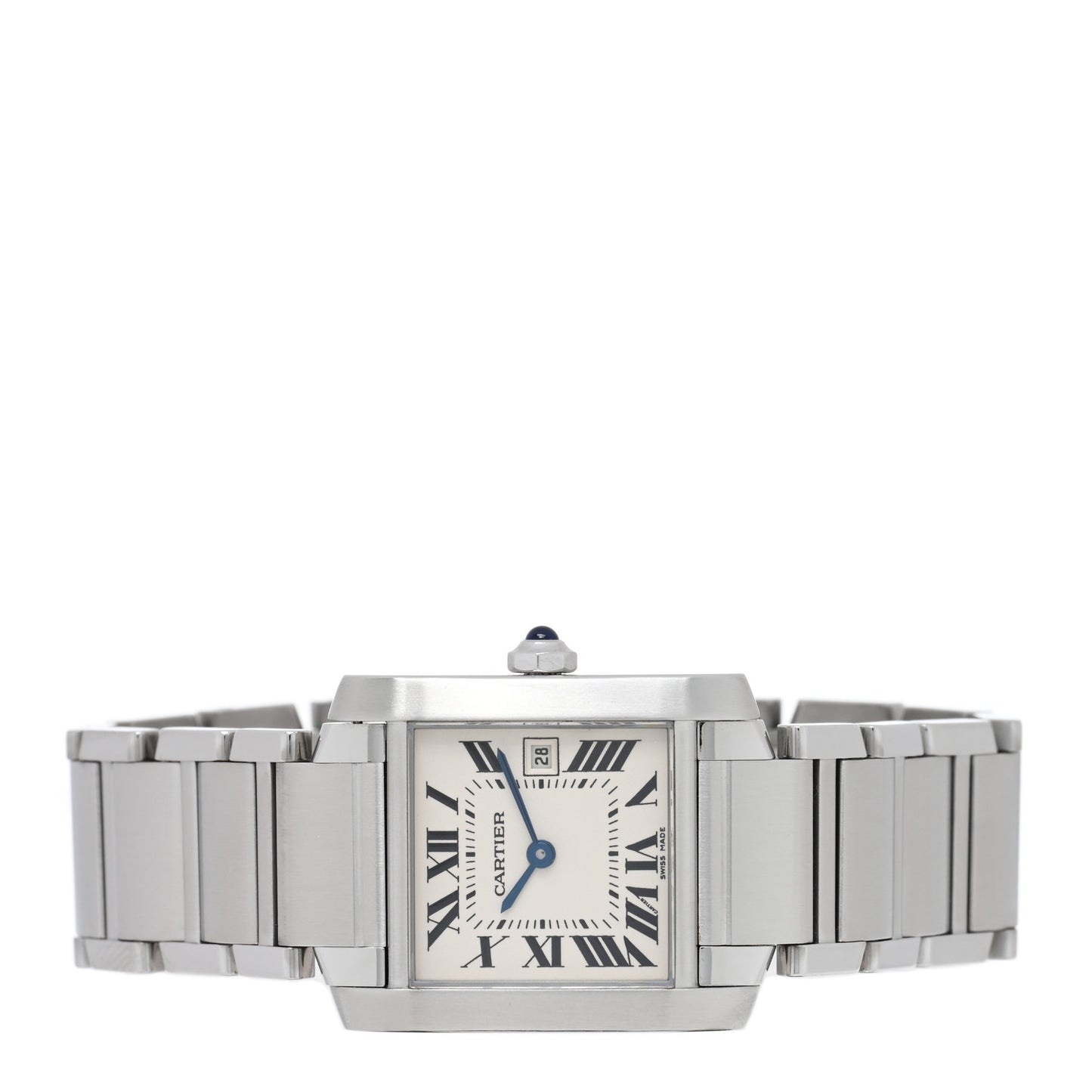 Stainless Steel 25mm Tank Francaise Quartz Watch