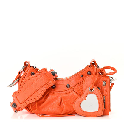 Balenciaga Agneau Arena Le Cagole Shoulder Bag XS Orange 3 of 11