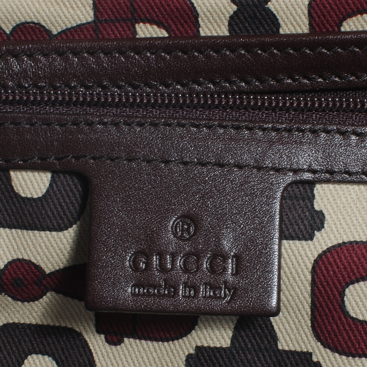 Gucci Guccissima Large Punch Tote Chocolate Brown 6 of 7