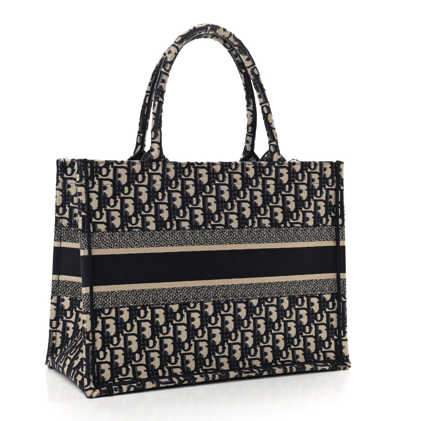 Oblique Medium Book Tote Blue Multicolor