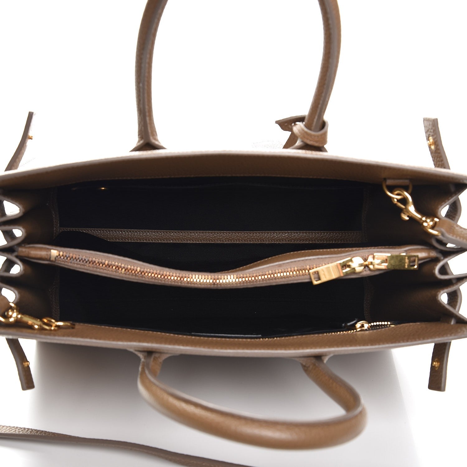 Saint Laurent Grained Calfskin Small Sac de Jour Taupe 7 of 8