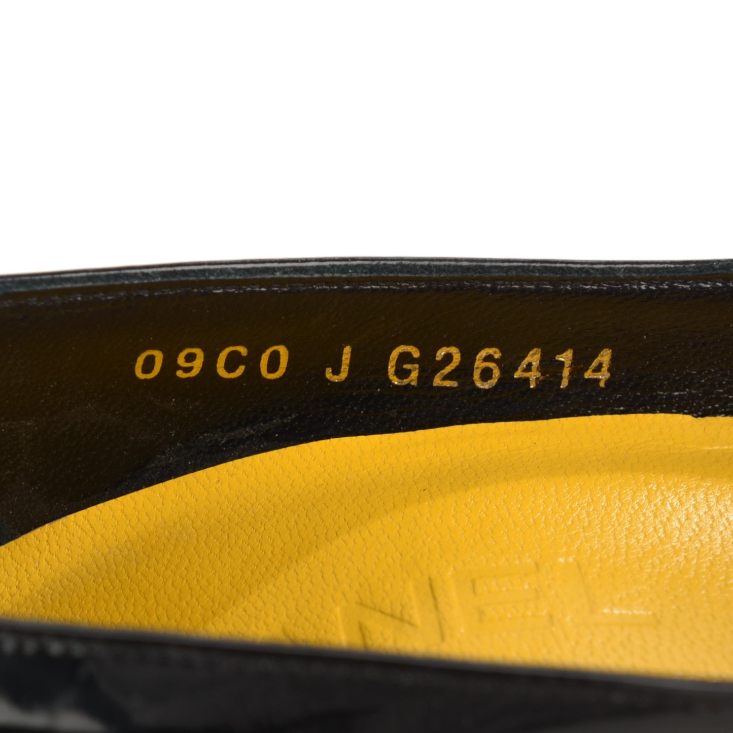 Patent Cut Out CC Pumps 38.5 Black Yellow