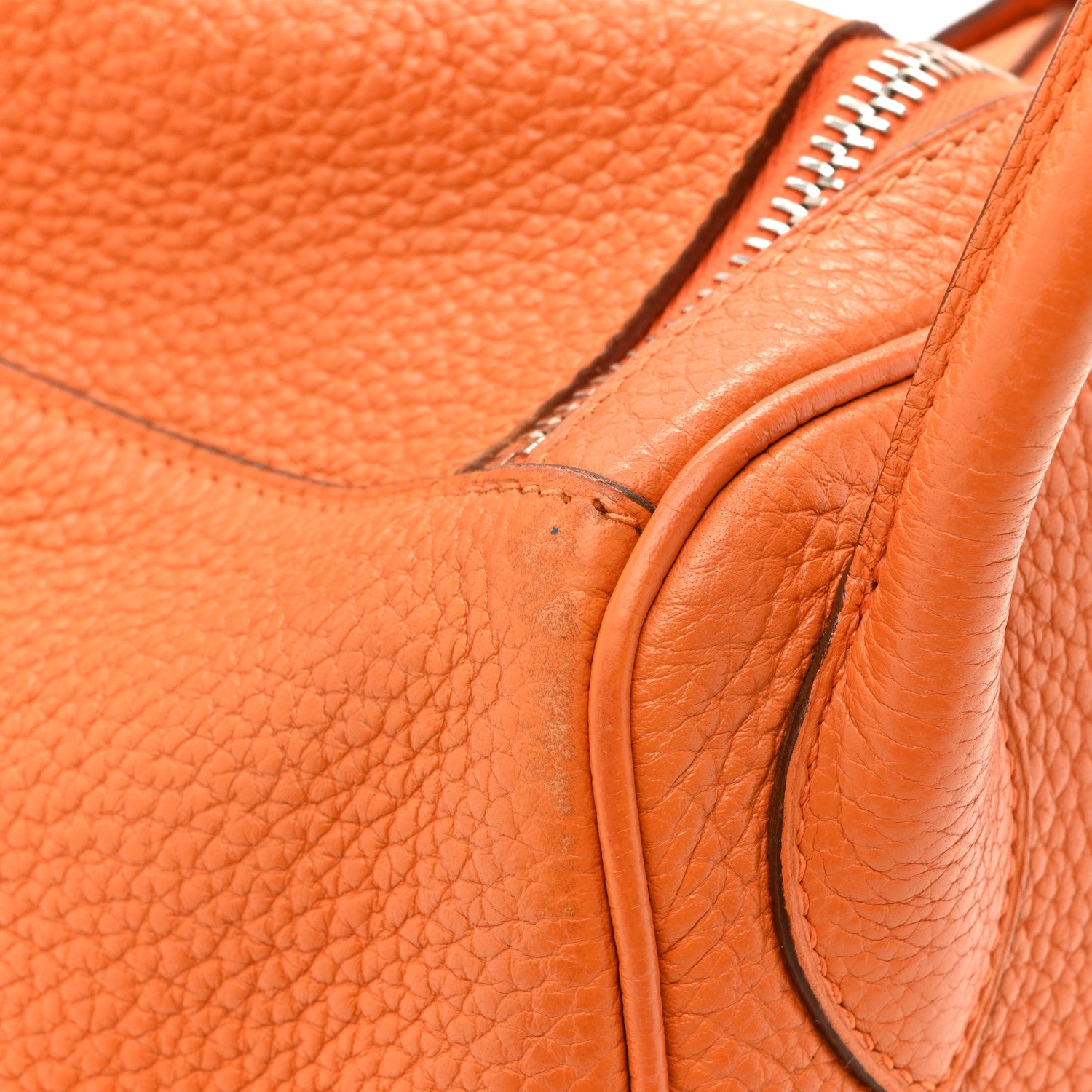 Hermes Taurillon Clemence Lindy 30 Orange 18 of 18