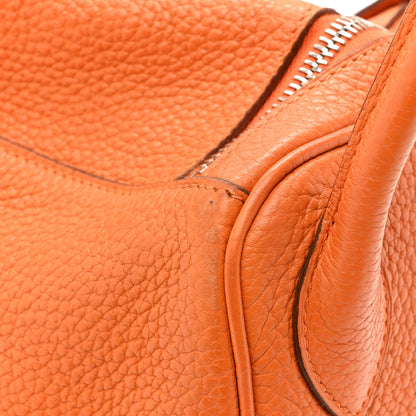 Hermes Taurillon Clemence Lindy 30 Orange 18 of 18