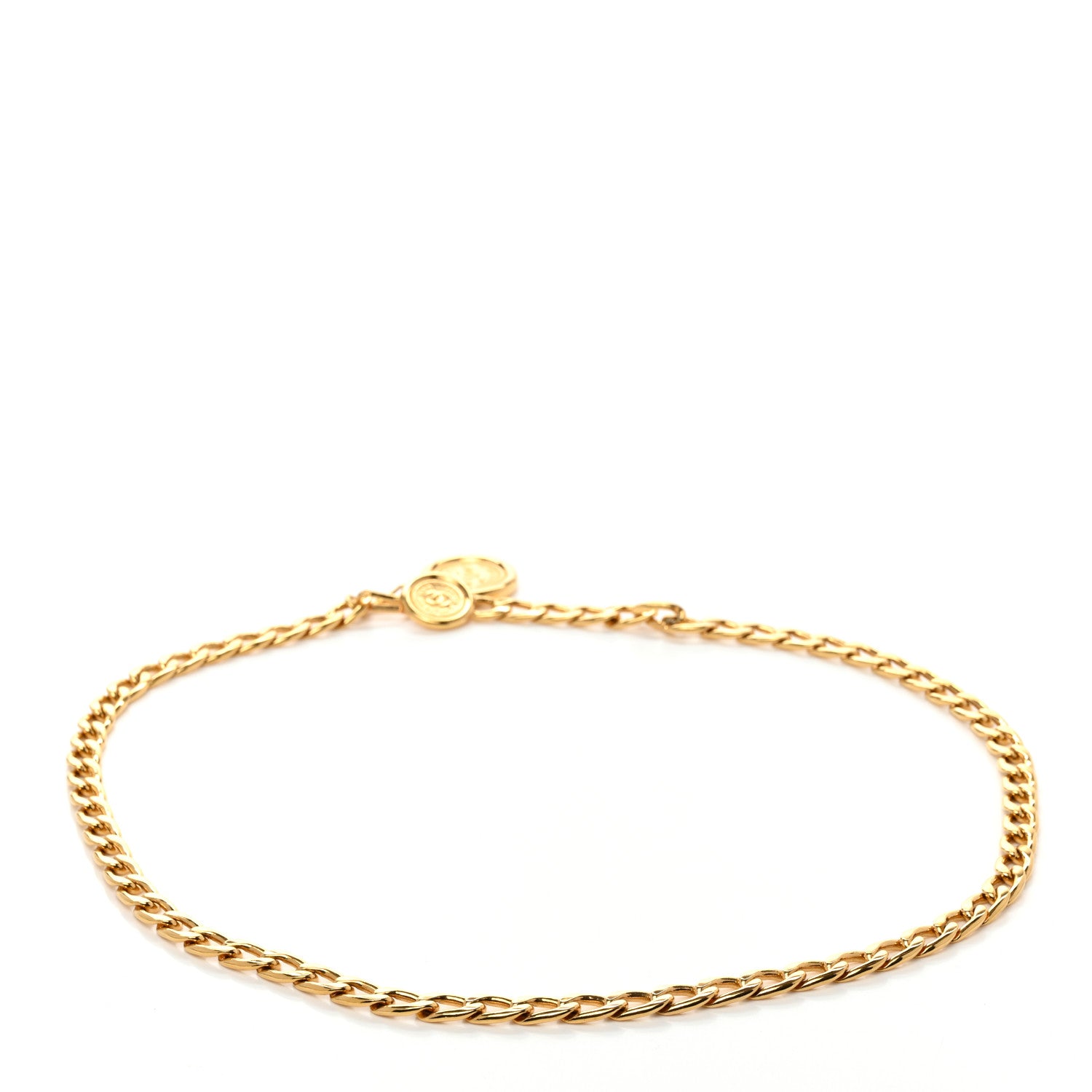 Chanel Metal Chain CC Medallion Belt Gold 2 of 4
