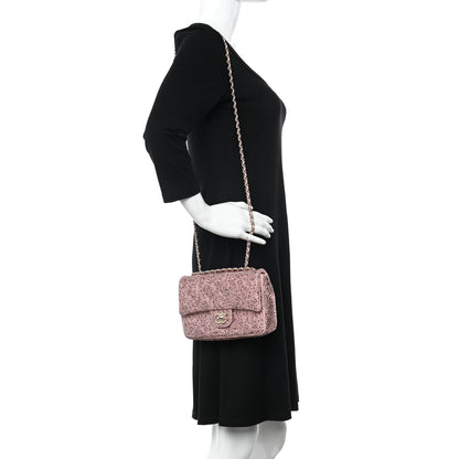 Chanel Lambskin Crystal Diamante Small Flap Light Pink 2 of 11