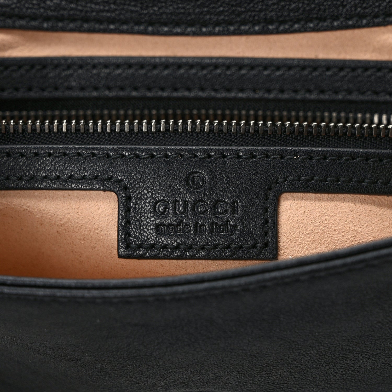 Gucci Goatskin Small GG Monochrome Aphrodite Shoulder Bag Black 6 of 8