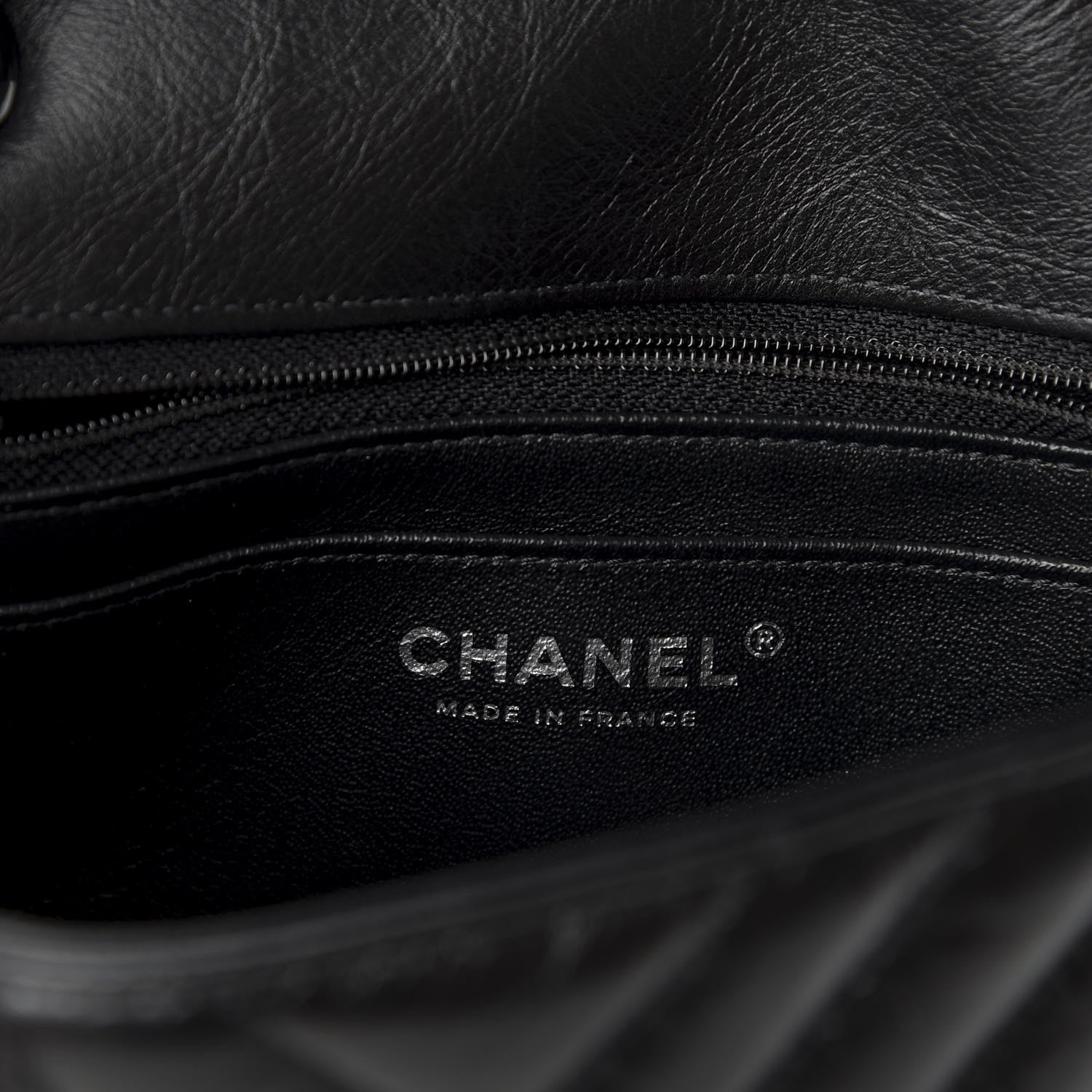Chanel Aged Calfskin Chevron Quilted 2.55 Reissue Mini Flap So Black 8 of 14