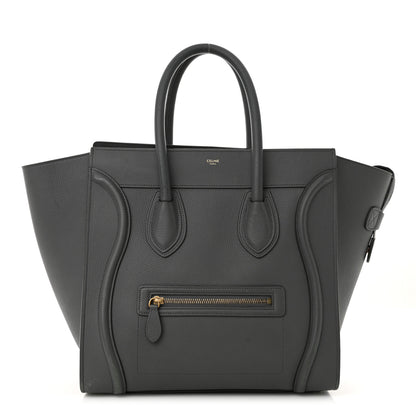 Celine Drummed Calfskin Mini Luggage Kohl 1 of 20