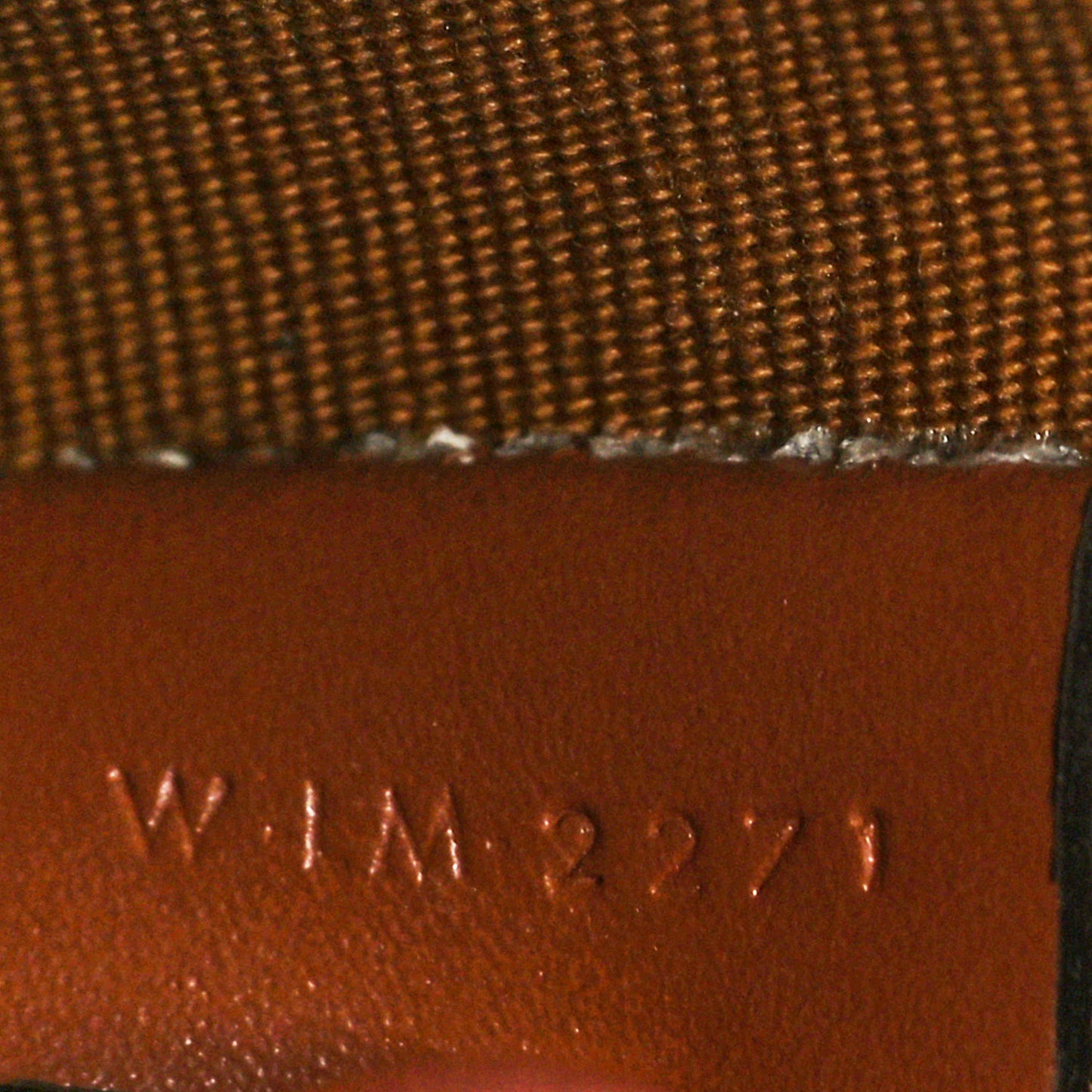 Canvas Calfskin Mini Ava Triomphe Shoulder Bag Tan