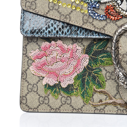 Gucci GG Supreme Monogram Python Embroidered Medium Dionysus Shoulder Bag 10 of 11