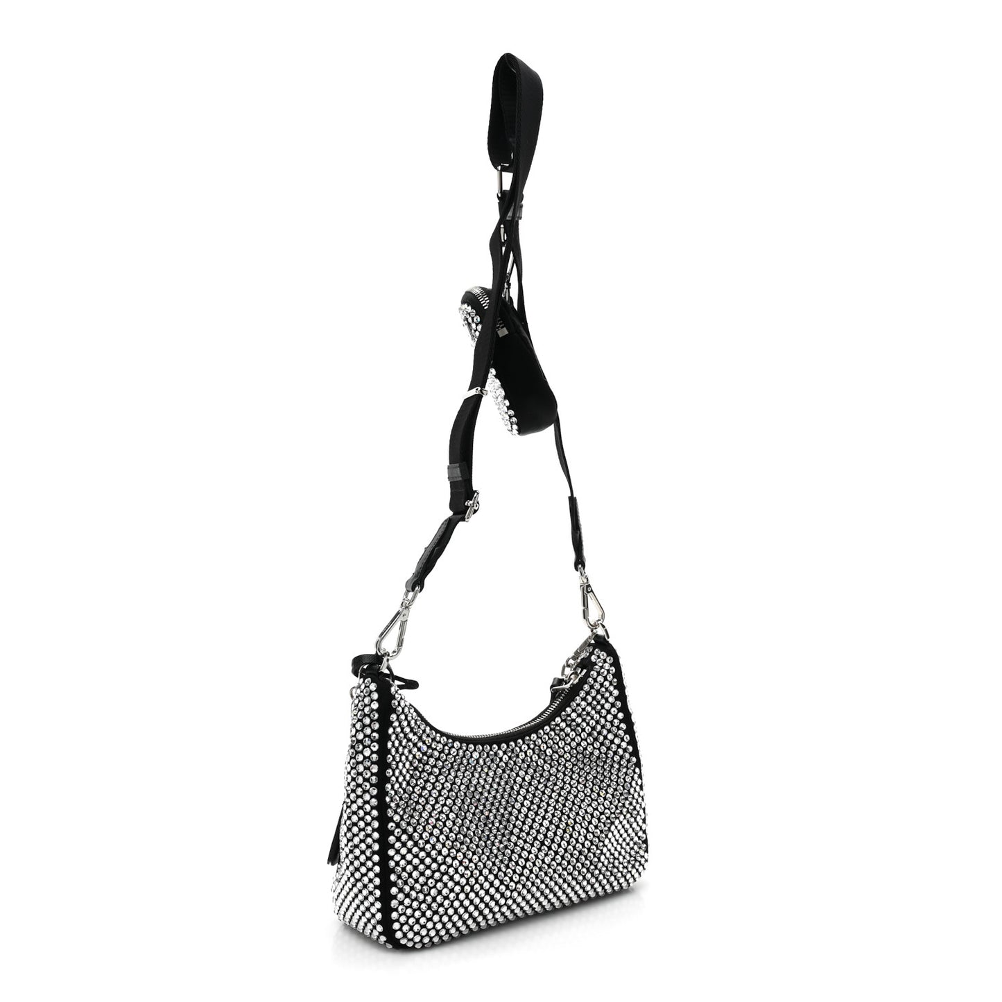 Satin Crystal Re-Edition 2005 Shoulder Bag Cristal