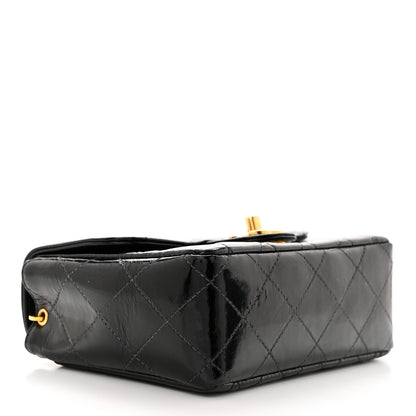 Chanel Patent Calfskin Quilted Mini Square Flap Black 4 of 10