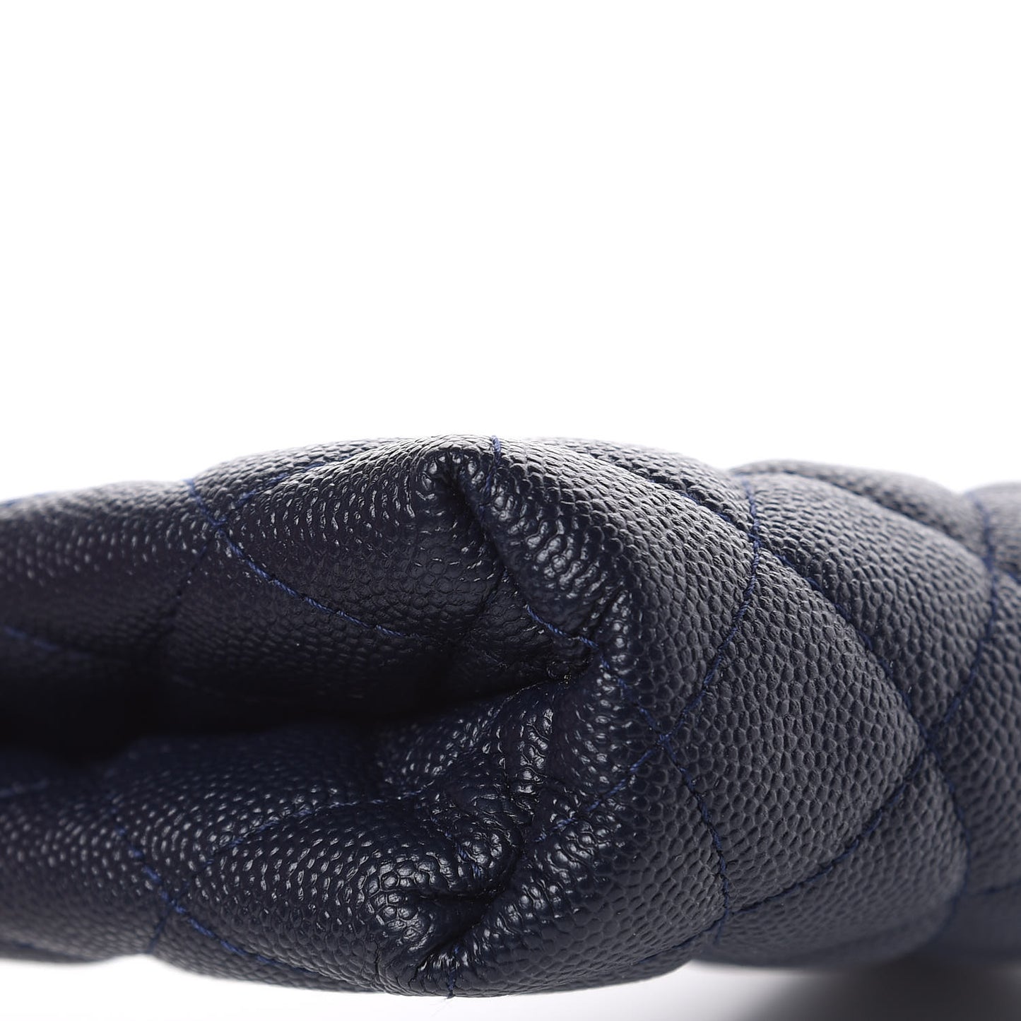 Caviar Quilted Small Pouch Navy