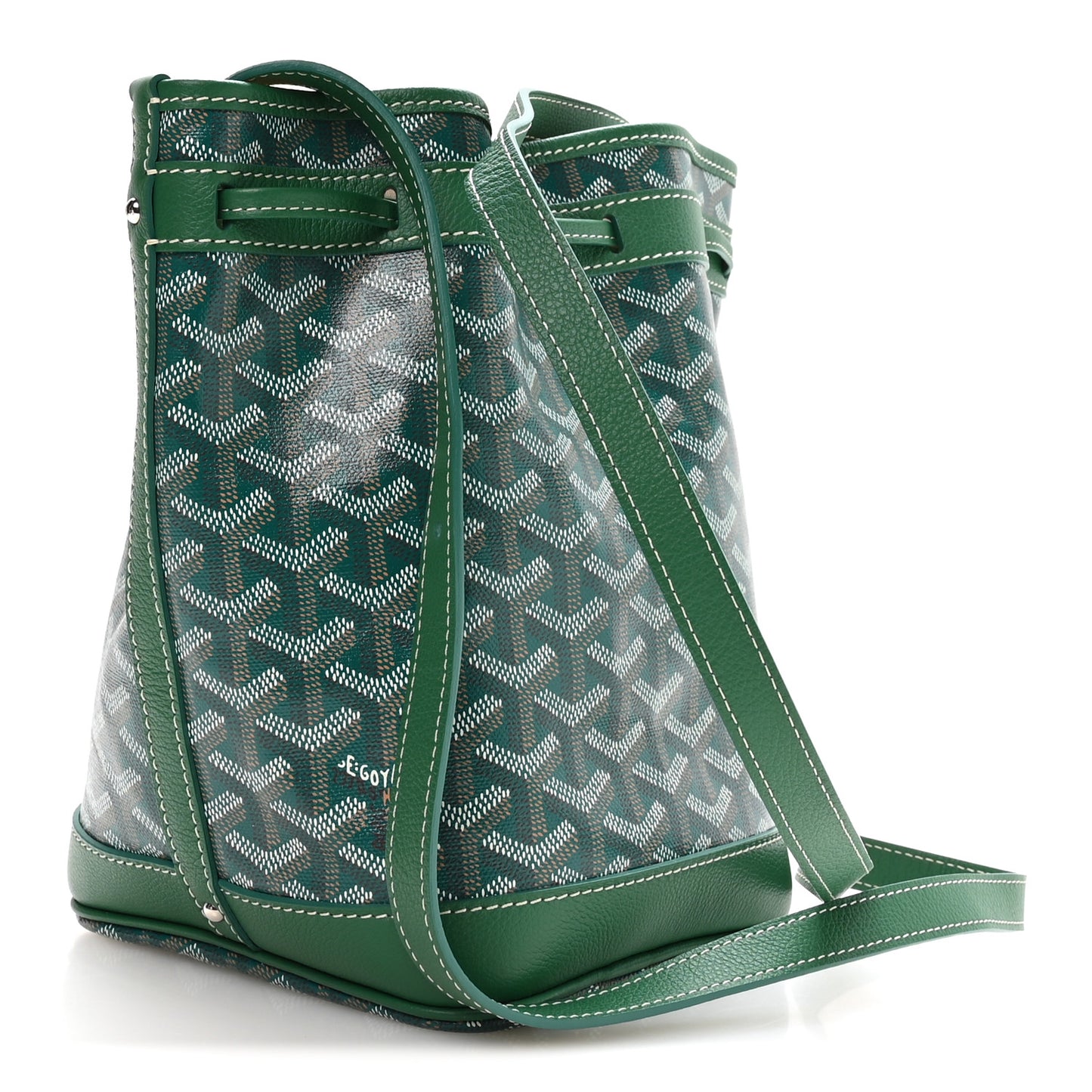 Goyardine Petit Flot Bucket Bag PM Green
