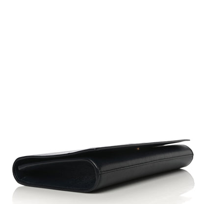 Saint Laurent Calfskin Monogram Large Belle De Jour Clutch Black 4 of 11