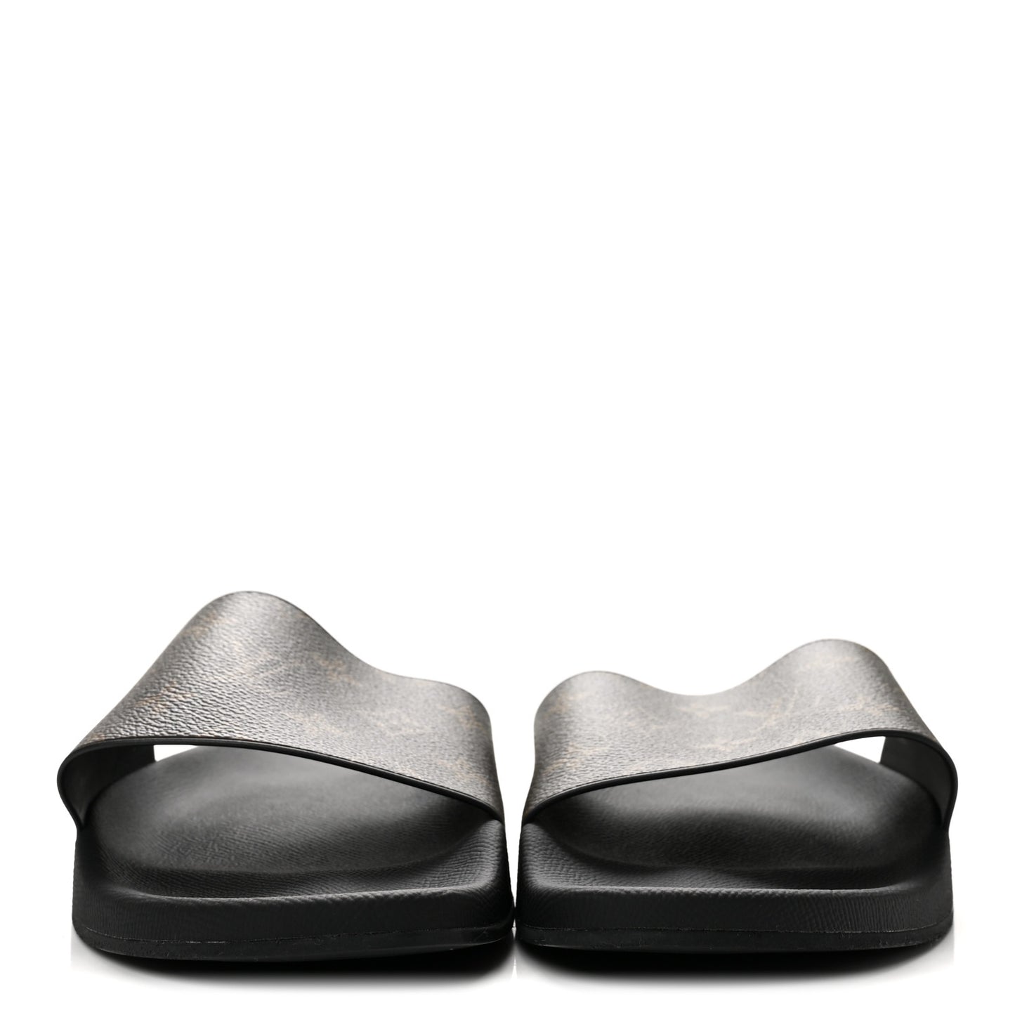 Rubber Monogram Mens Waterfront Mules 10 Macassar
