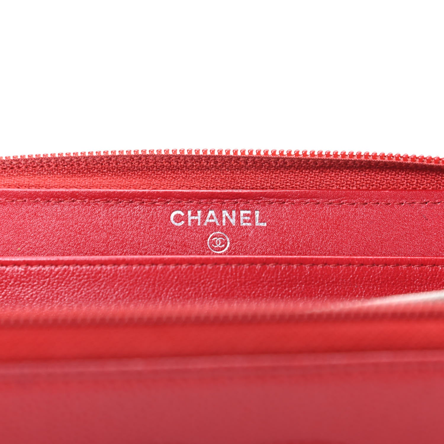 Chanel Caviar Large Timeless CC Zip Around Wallet Red 6 of 8