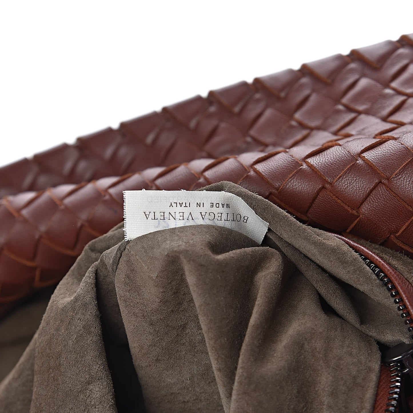 Nappa Intrecciato Brick Tote Canyon