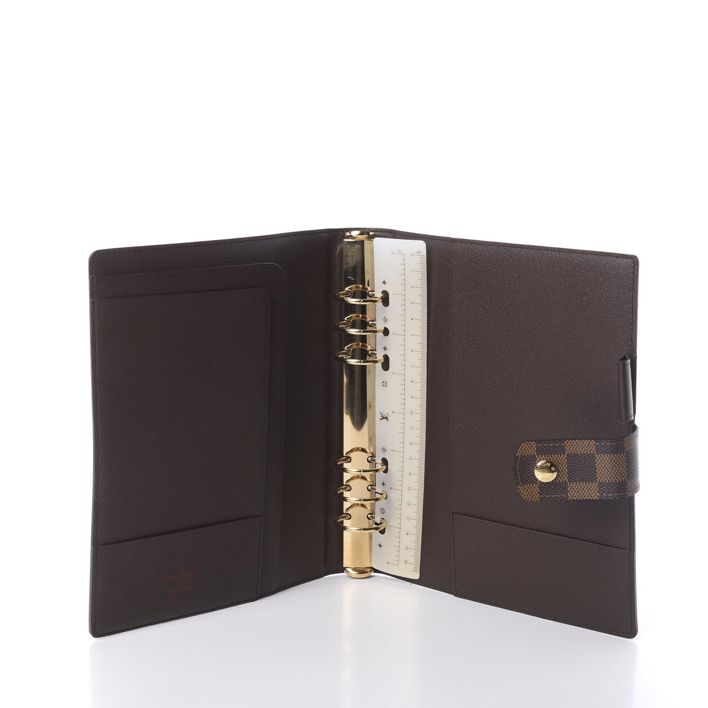 Damier Ebene Large Ring Agenda Cover