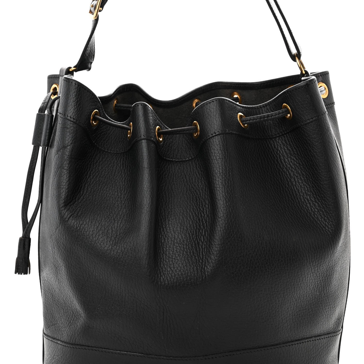 Hermes Evergrain Market Drawstring Bag 28 Black 7 of 10