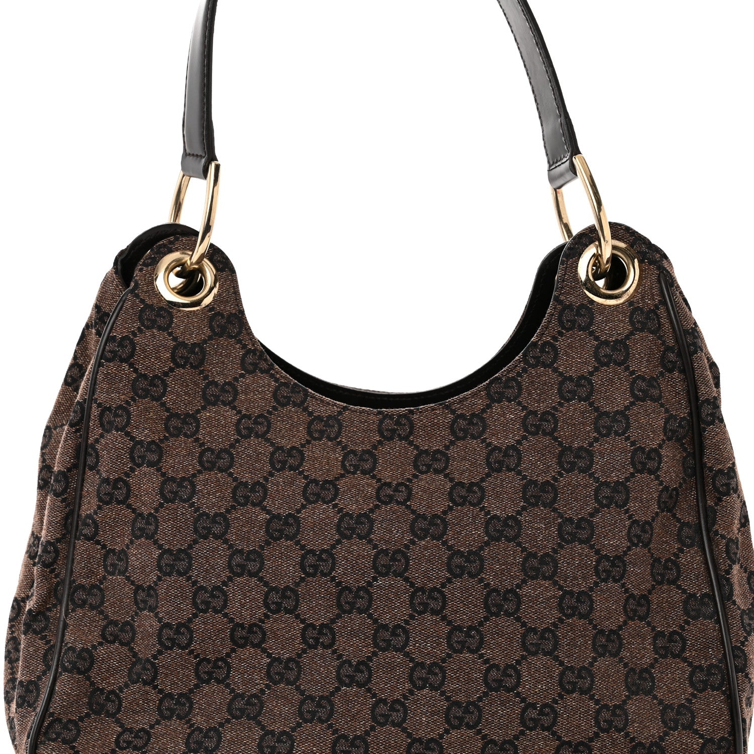 Gucci Monogram Hobo Dark Brown 8 of 10