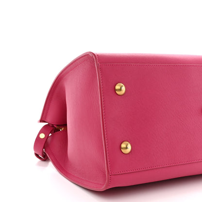Saint Laurent Calfskin Small Classic Y Cabas Fuchsia 9 of 11