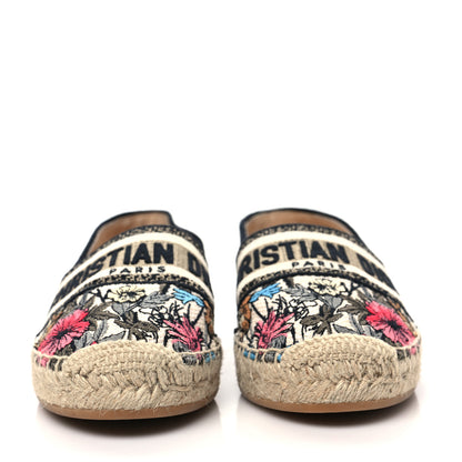 Christian Dior Embroidered Mille Fleurs Granville Espadrille 37 Multicolor 2 of 8