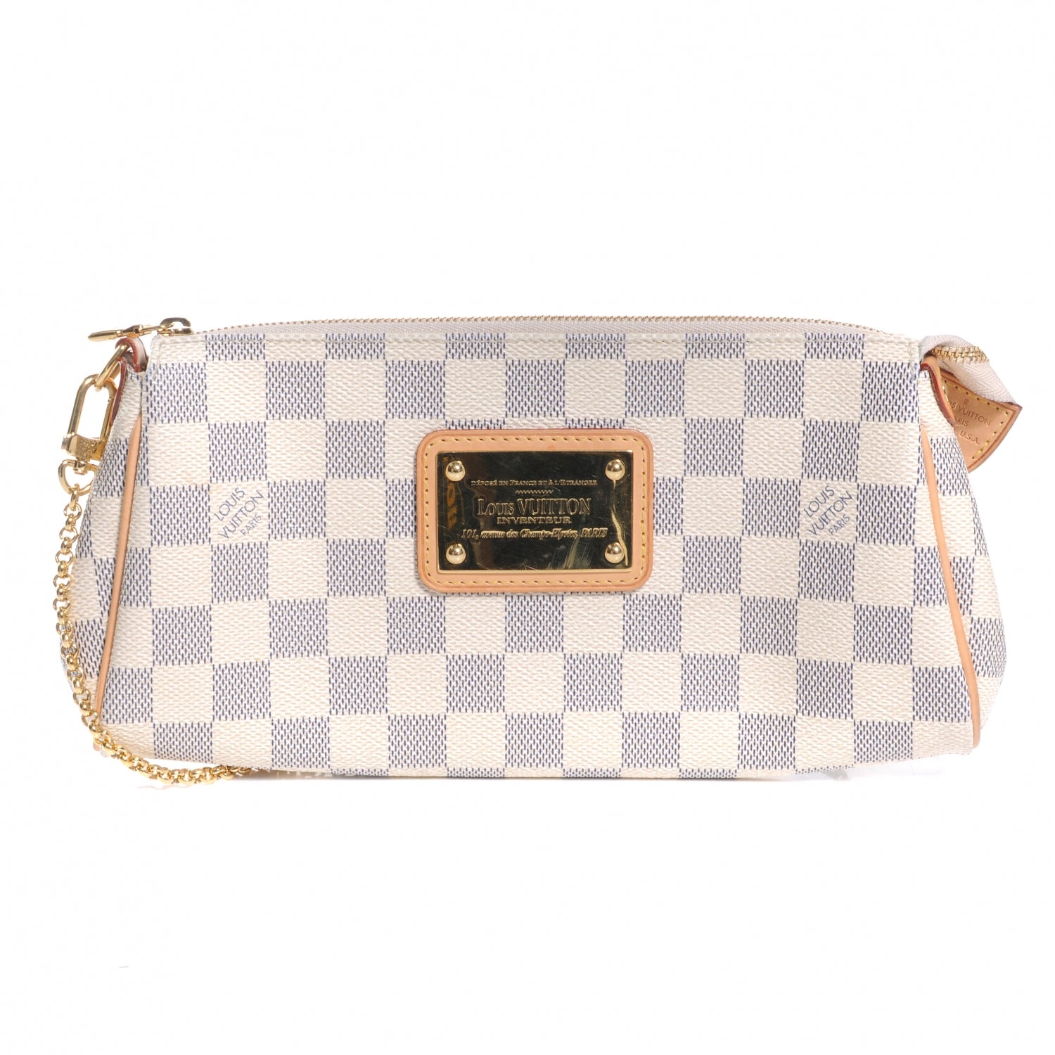 Louis Vuitton Damier Azur Eva Clutch 1 of 8