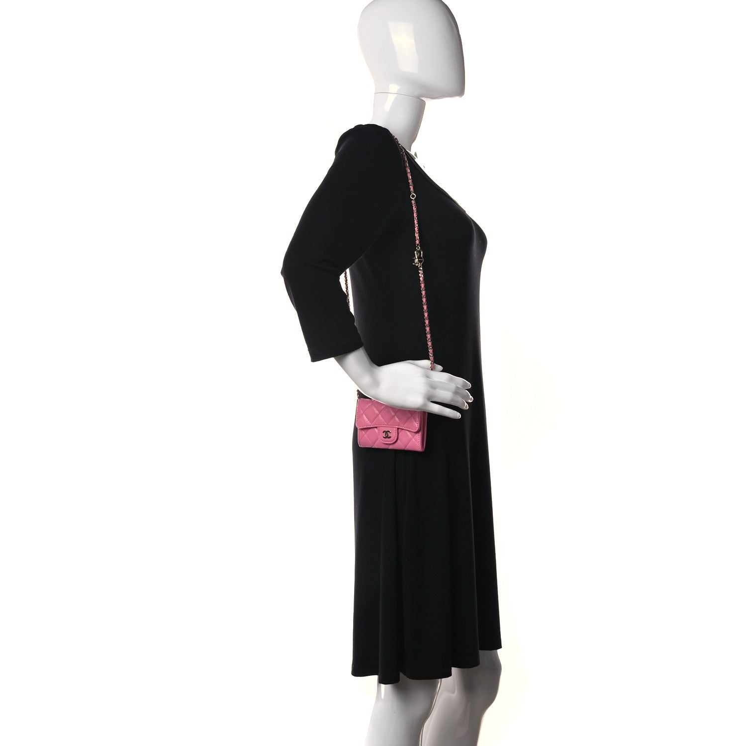 Chanel Caviar Quilted Belt Bag Pink 2 of 11