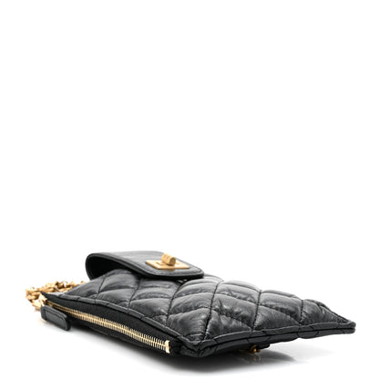 Chanel Aged Calfskin Quilted Reissue Phone Holder With Chain Bag Black 4 of 10