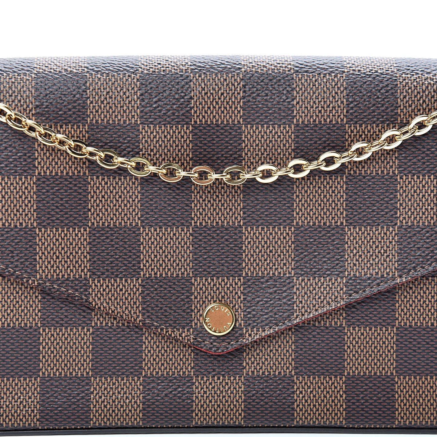 Damier Ebene Pochette Felicie Chain Wallet