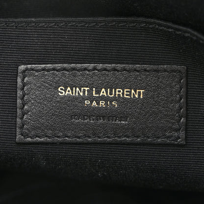 Saint Laurent Suede Calfskin Monogram Lou Camera Bag Vert Fonce 6 of 11