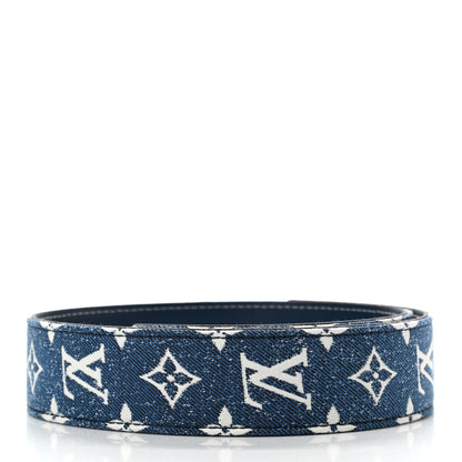 Louis Vuitton Denim Monogram Jacquard Bandouliere Shoulder Strap Bleu 2 of 4