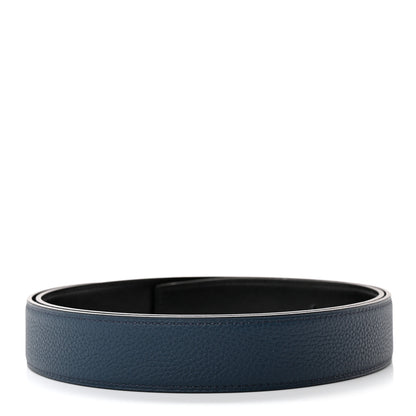 Hermes Box Togo 32mm Belt Strap 90 36 Black Bleu de Prusse 2 of 6