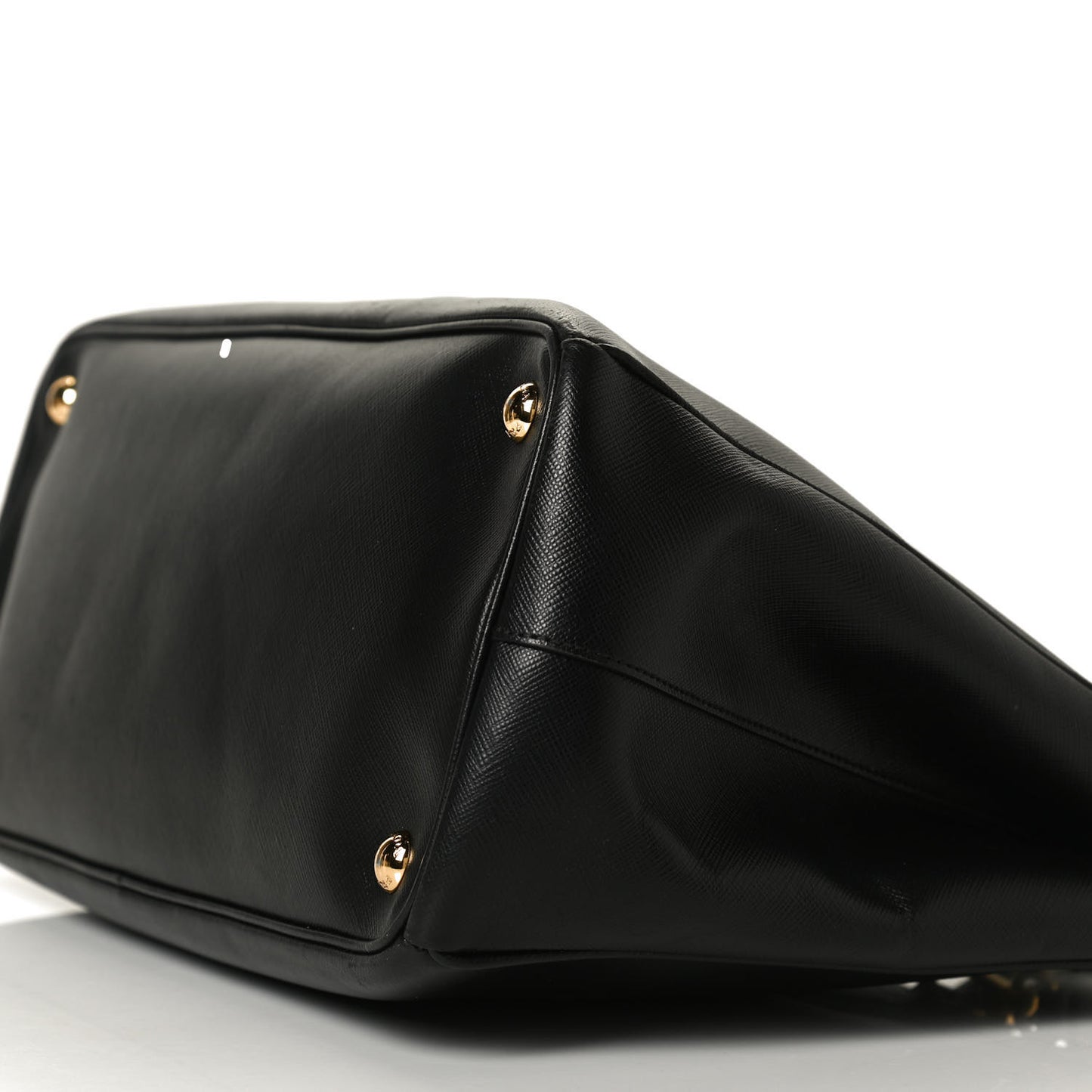 Saffiano Large Galleria Double Zip Tote Black