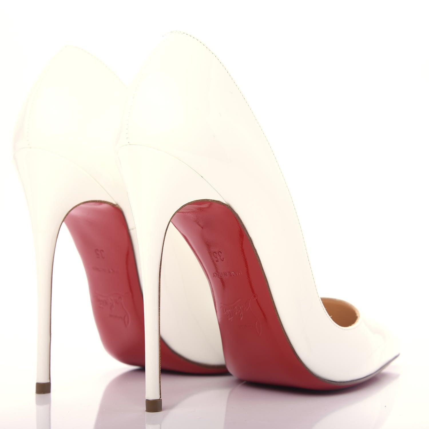 Christian Louboutin Patent So Kate 120 Pumps 35 White 4 of 9